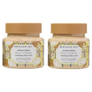 Beekman 1802 Goat Milk Coconut Cream Body Scrub 2-pack
