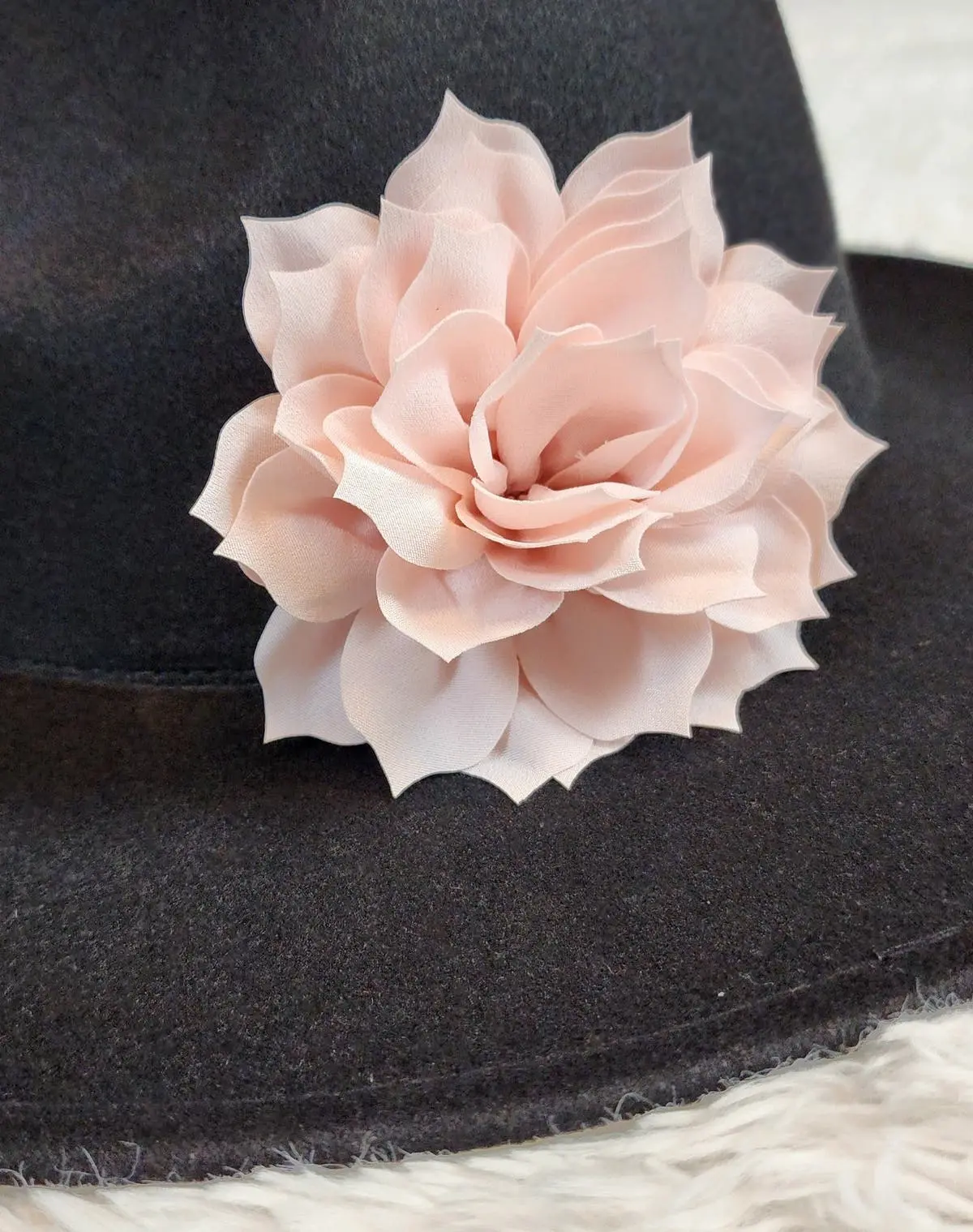 Light Pink Silk Flower Centerpiece