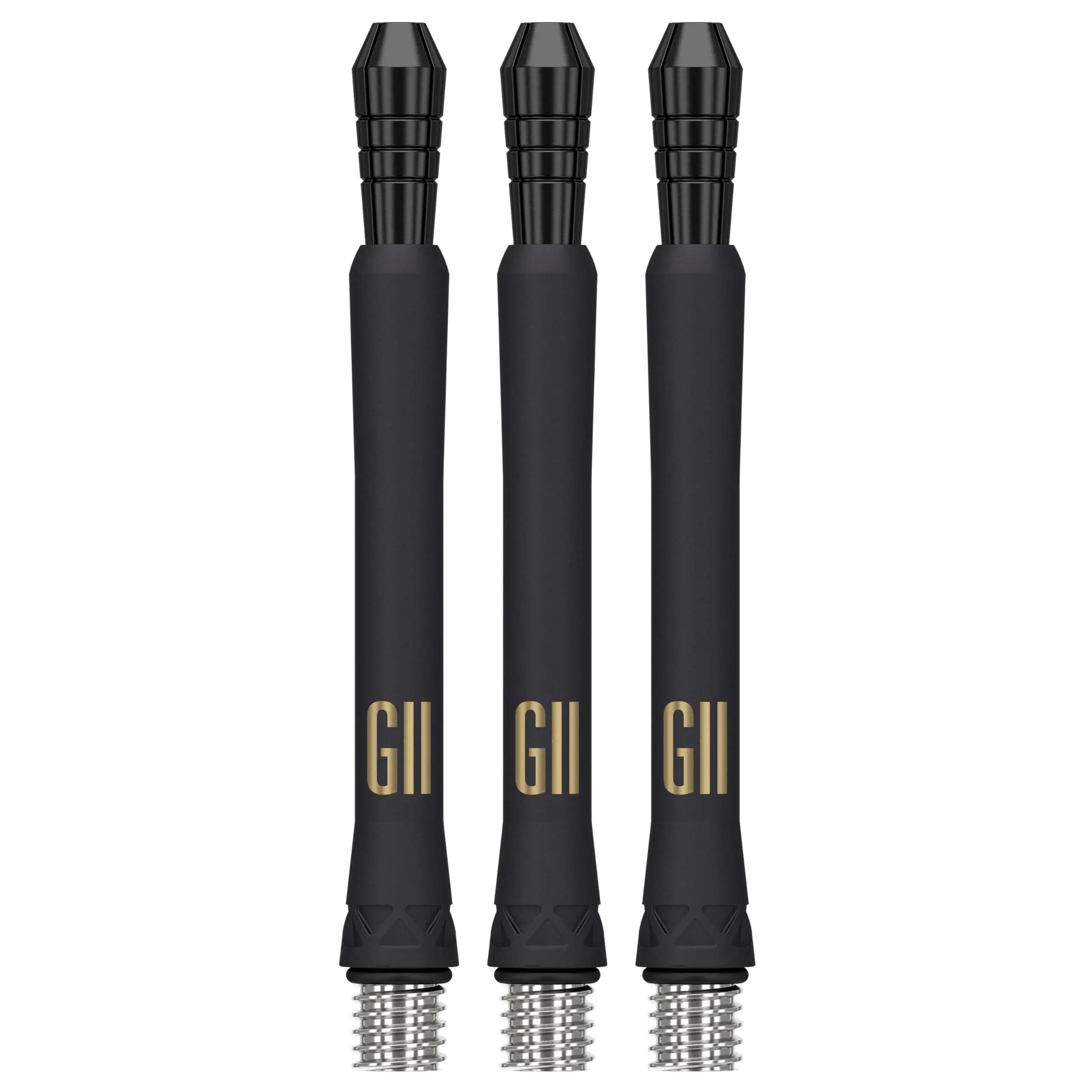 TARGET Darts Phil Taylor Gen 11 Power 9-Five Shafts, Raw Power Titanium Dart Shafts Pack of 3 | Phil Taylor G11 Black Shaft Set, Professional Dart Accessories – Short/Intermediate/Medium Length