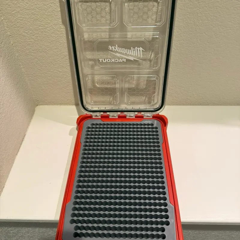 Slim Milwaukee Packout Storage Solution with 9mm Insert (holds 450)