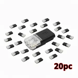 3-way Wire Connector, Quick Connect Terminal Block, Compact Wire Conductor Connector, No Wire-stripping Required Connector, Durable Reliable, Universal Connector