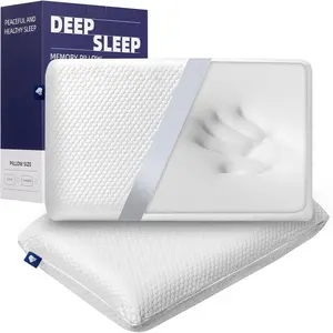 Cooling Memory  Bed Pillow Adaptive Pillows for   Medium Firm Pillow for Side  and  Sleepers Keep   to Deep Sleep Set 2