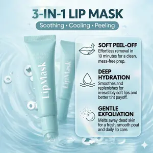 Cooling Peel-Off Lip Mask for Deep Nourishment & 24H Moisture – Light, Refreshing, Non-Sticky Lip Mask, Lightweight Lip Mask, Soothing Prep Lip Mask,Lasting Moisture and Deep Nourishment, Lip Care, Light and Non-Sticky