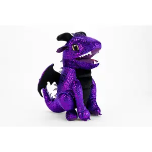 Purple Dragon Plush Dice Bag