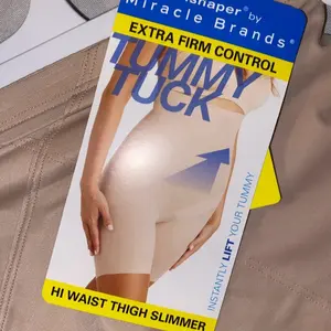 Slimshaper by miracle brands hi waist thigh slimmer nude Shapewear Womenswear Compression Shorts