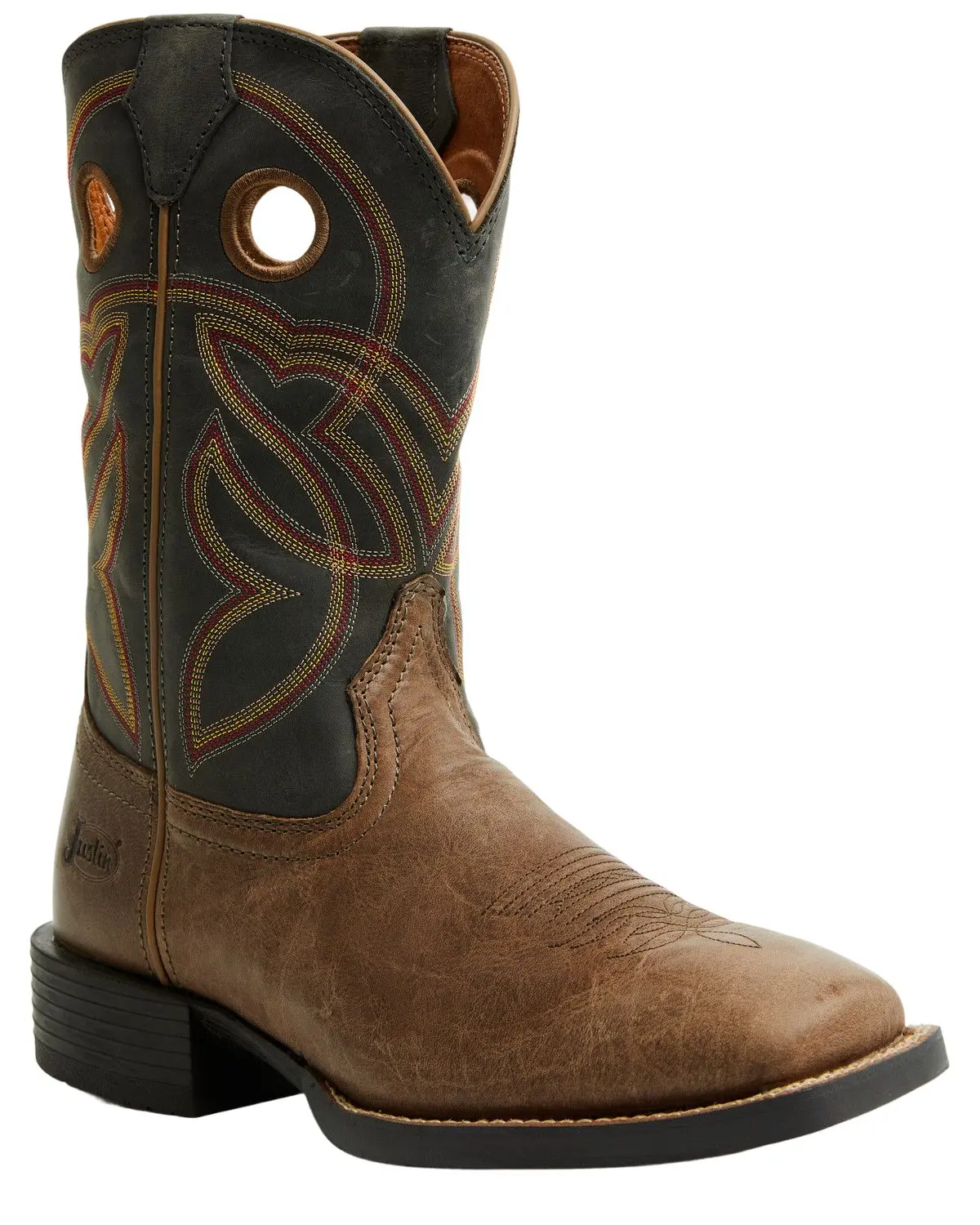 Justin Men's Men'S Stampede Lubbock Performance Western Boot Broad Square - Se7526