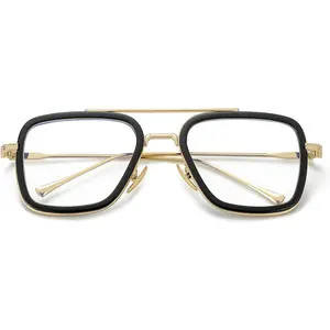 Tony Stark Style Blue Light Blocking Glasses for Men Women, Iron Man and Spider-Man Computer Gaming Glasses