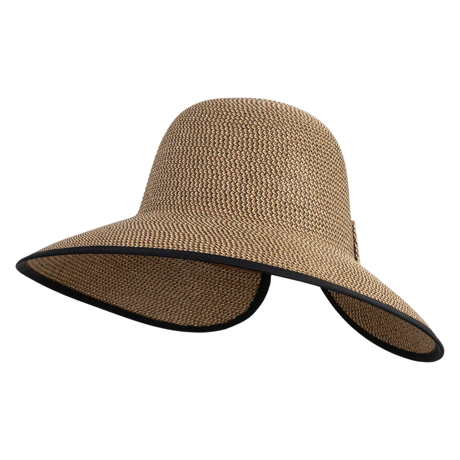 UPF 50+ Women's Open Back 3.5" Wide Brim Hat