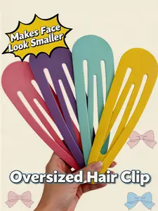 11 Inch Giant Hair Clip Set, Four Colors, Party Fashion, Photo Props, Fun Gifts, Funny Prank Accessories, All Seasons