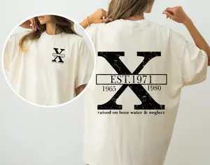 Custom Year Gen X 1965-1980 2 Side T-shirt