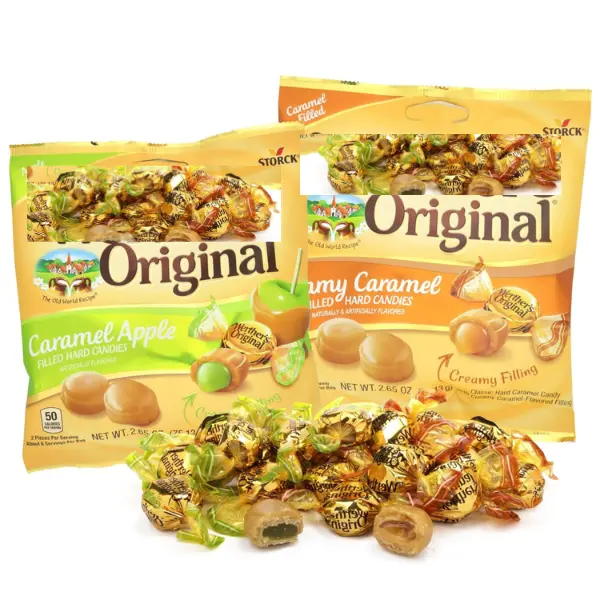 Werther's Hard Caramel Candies - Green Apple and Creamy Filled Centers, Individually Wrapped, 2.65 oz (Pack of 2)