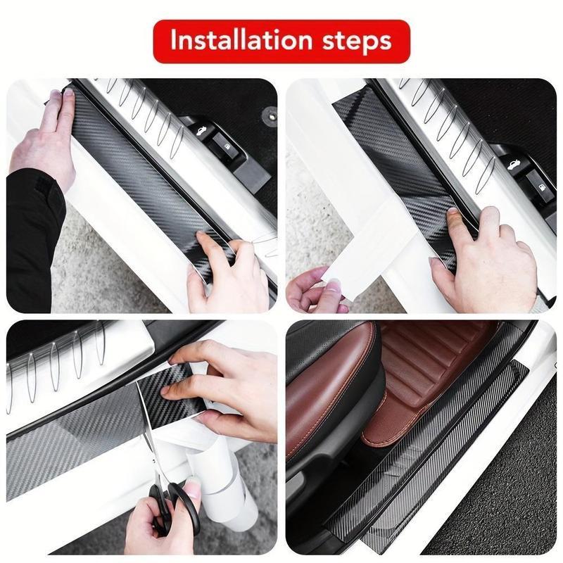 Carbon Fiber Pattern Car Sticker, 1 Roll Multi-functional Waterproof Car Body Sticker, Universal car sticker, Anti-scratch Car Decorative Sticker for Car Door, Car Body, Car Interior