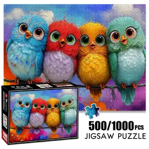 1pc 1000 piece adult puzzle 70x50cm Sunflower Field with Bright Yellow Blooms 500 pieces paper jigsaw puzzle suitable for DIY creative games for adults and families, birthday and holiday stress relie Animal Shape Puzzle