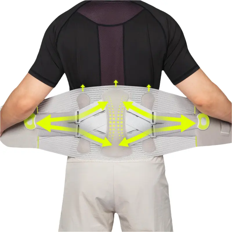 aoFIT Adjustable Back Brace - Supportive Posture Strap with Biomimetic Wrap, Customizable Tension, Breathable Design for Sedentary Lumbar Discomfort, Spinal Care, Exercise Use