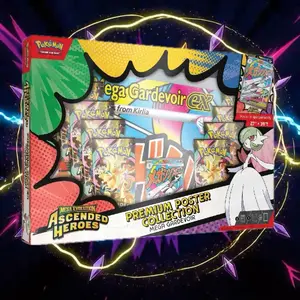 Premium Poster Collection Mega Gardevoir Promo + 10 Packs (LIVE RIP)