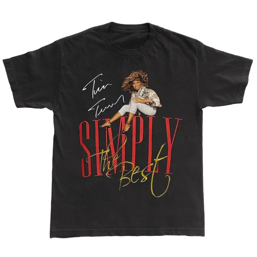 Vintage 00s Tina Turner Simply The Best Live Shirt Black Unisex S-5XL