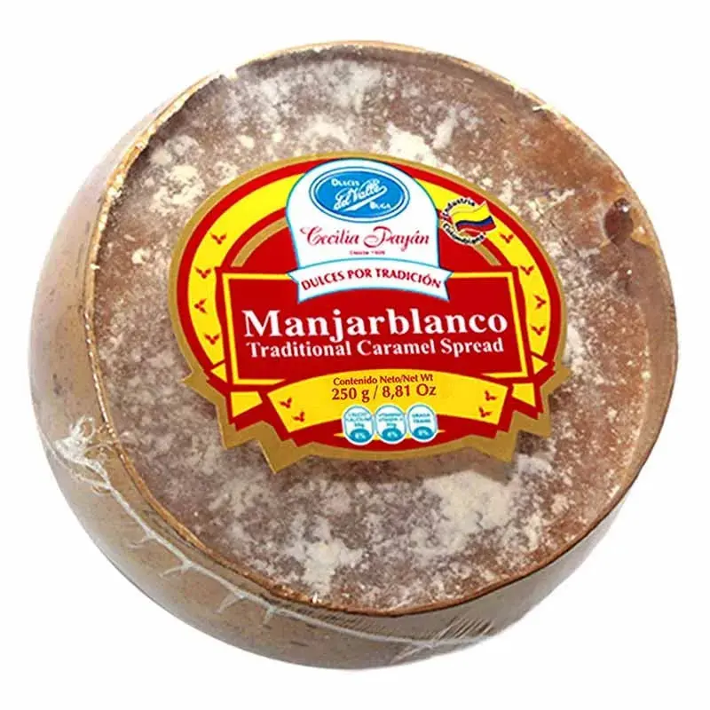 Dulces del Valle Manjarblanco Traditional Caramel Spread 250 g - Classic Caramel Spread for Snacks and Candy Sweet Snack