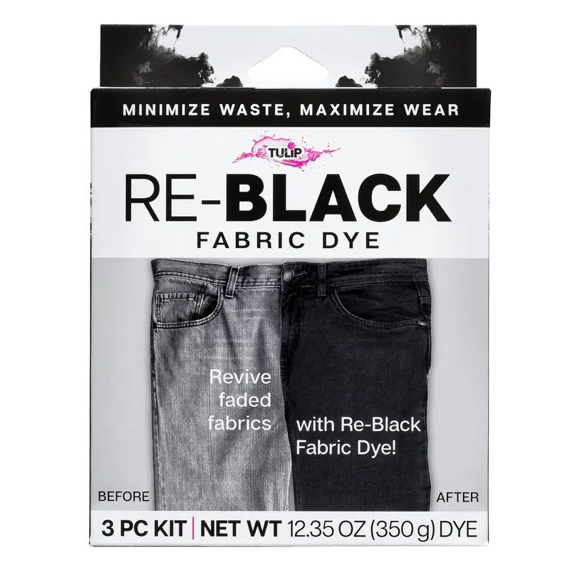Tulip Re-Black Fabric Dye Kit