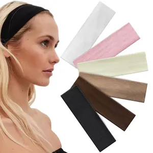Headbands for Women 6Pcs Hair Bands for Women' Hair Soft Cloth Fabric Elastic Headband Non-Slip Yoga Gym Headband Women Headbands White Black Headband
