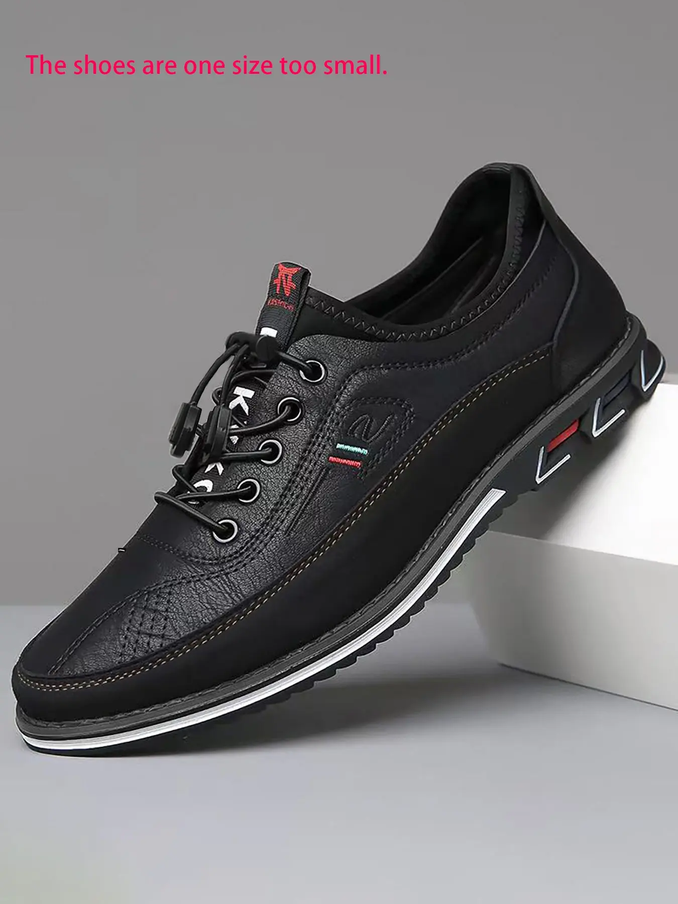 Men's Flat Loafer Shoes, PU Leather Casual Footwear, Walking Shoes, PVC Sole, Less Than Ankle Height, All Seasons Wear, Plain Pattern, Casual Lifestyle Footwear