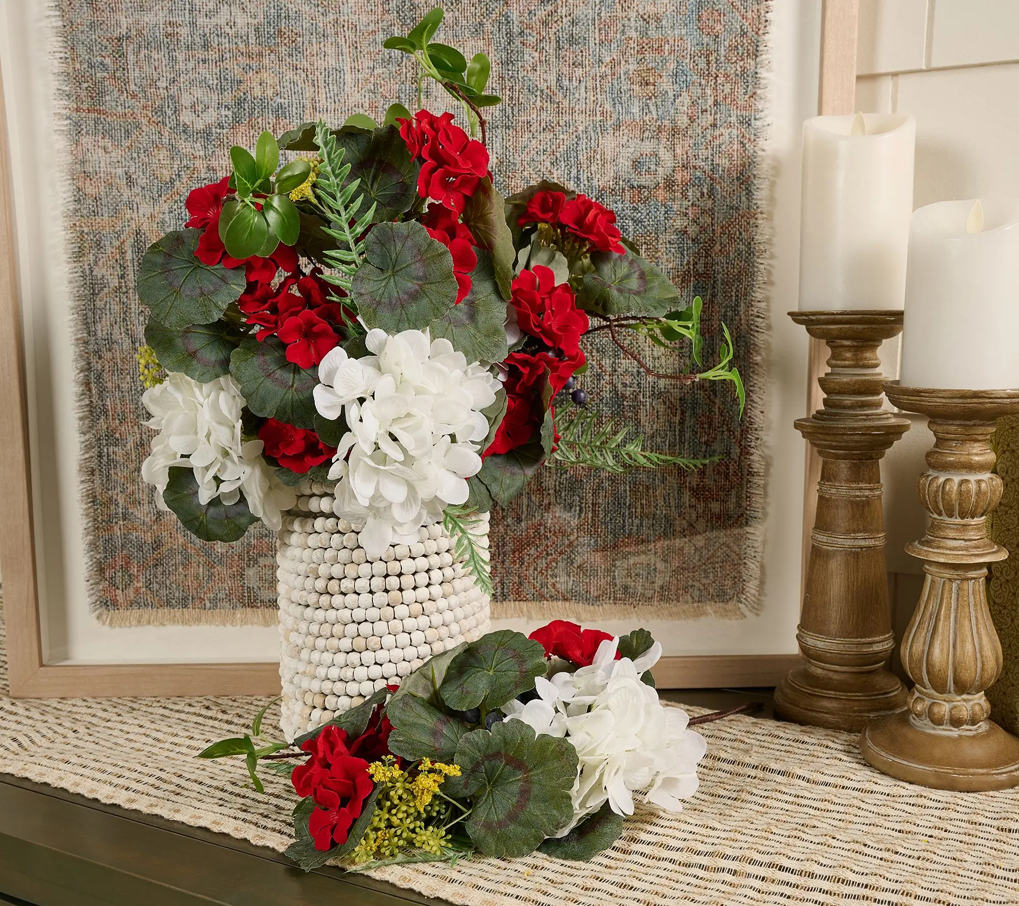Set of 4 Geranium, Hydrangea,and Berry Picks by Valerie