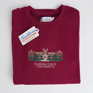 Florida State Crewnecks, Embroidered Sweatshirt