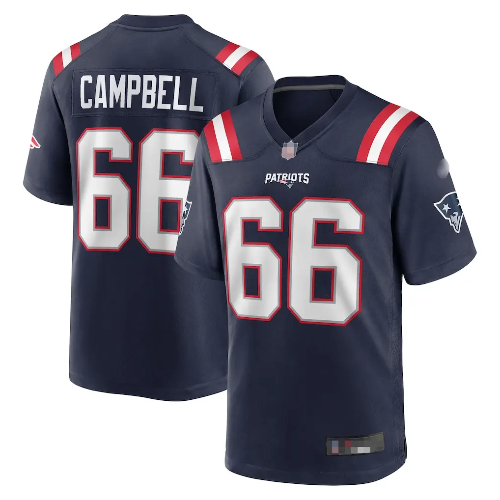 Men's NE City Style V-Neck Mesh Top - Custom Numbered Athletic Tee (Campbell #66) - US Stock
