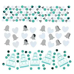Cake, Heart & Bell Value Wedding Confetti - 1.2 Ounce Bag (370256) Set Pack Decor
