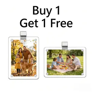 【Buy 1 Get 1 Free】Car Picture Holder for Sun Visor – Magnetic 2.36"x3.5" Car Visor Photo Clip,Wallet-Size Clear Acrylic Car Picture Frame,Perfect for Polaroid Go and Instax Mini,Unique Gift for Couples,Stylish Automotive Accessory, Car Accessories