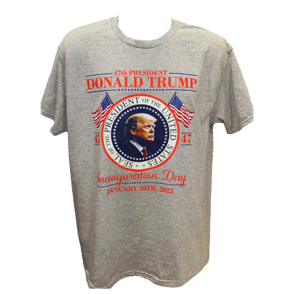 Trump Inauguration Day Shirt 2025 47th Commemorative Shirt DryBlend Unisex Genx TShirt Funny Shirt Classic Cotton Top Polyester Funny Tee Collar Menswear