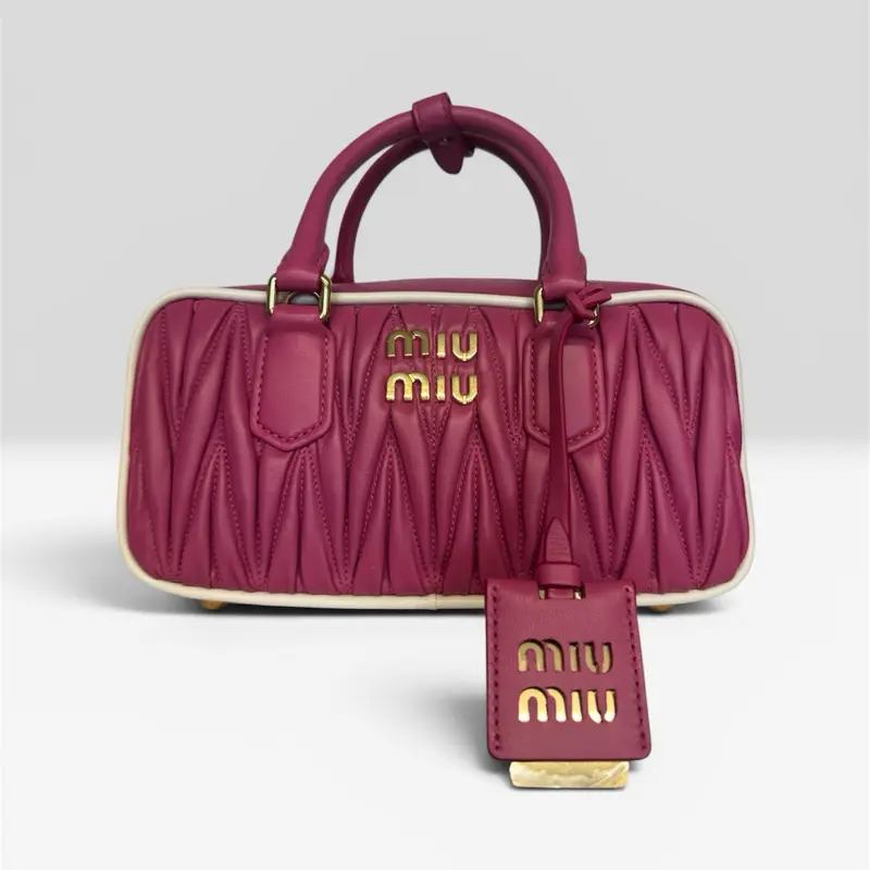 Pre-owned miu miu leather Crossbody Bags Matelasse Arcadia Bag