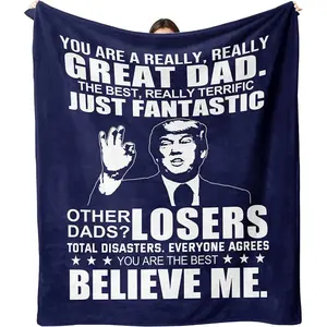 Great Dad Blankets Gift for Anniversary Birthday Father's day Mother's Day Thanksgiving for Mom Uncle Aunt Grandpa Grandma Son,Birthday Gift, Gift for Him, Gift for Her
