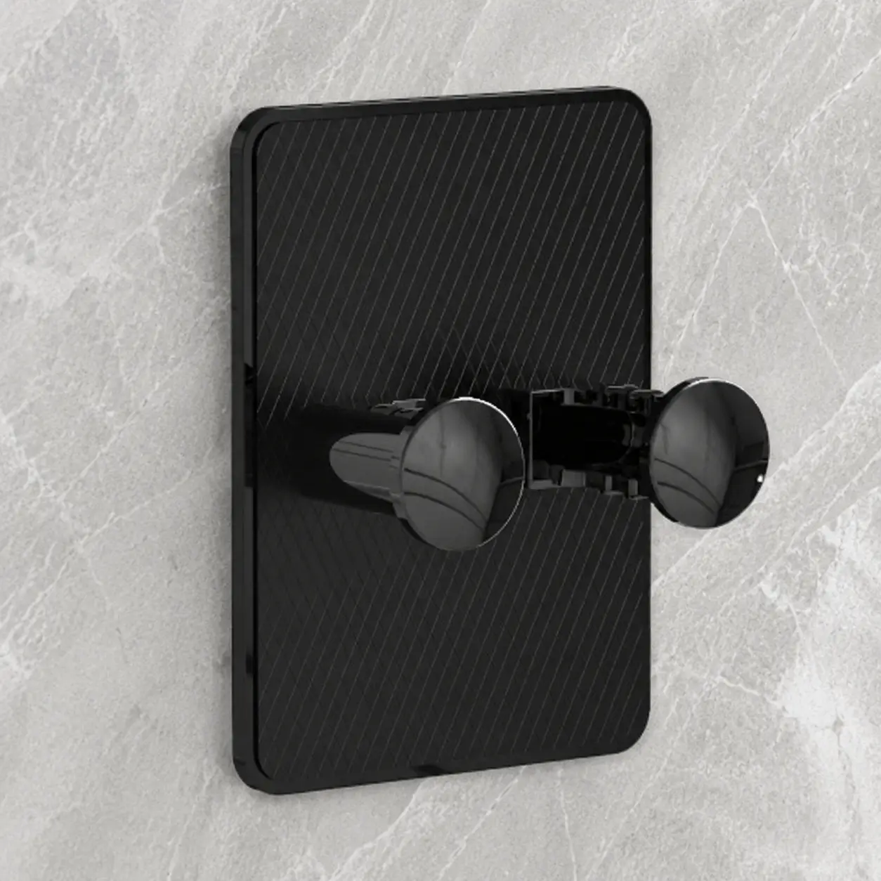 Adjustable Slot Shaving Tool Organizer: Wall-Mounted or Countertop Space-Saving Holder for Multiple Razors and Blades, Waterproof ABS Material, Ideal for Bathroom, Kitchen, and Multi-Scene Storage.