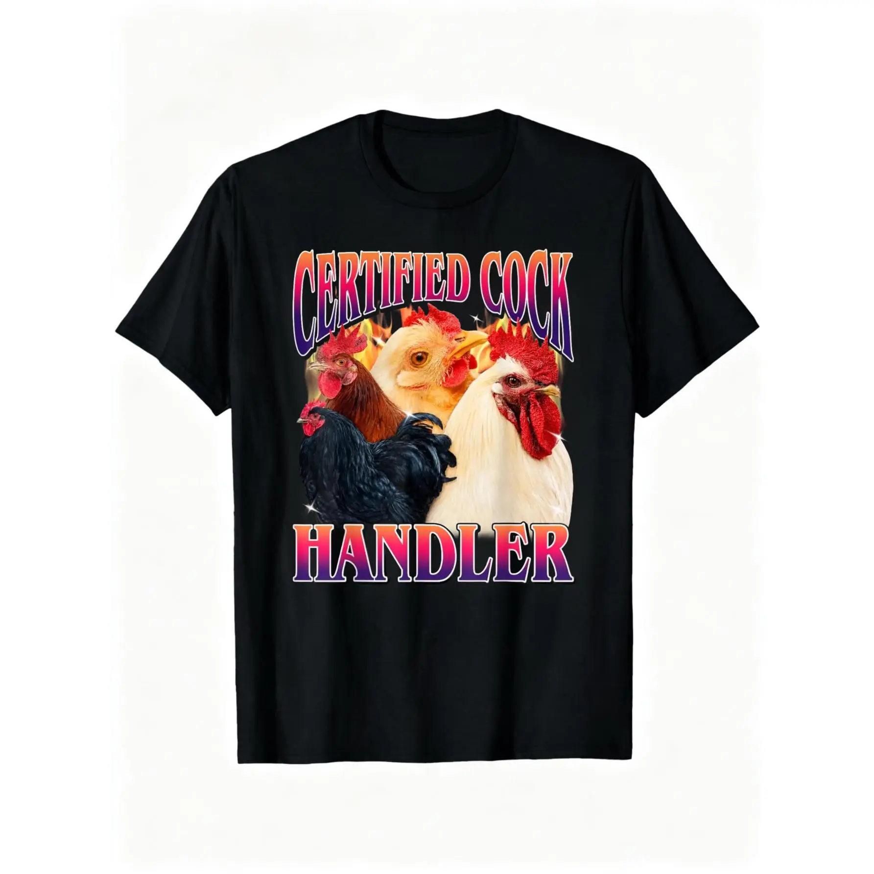 Certified Cock Handler Funny Offensive Adult Humor Bootleg T-Shirt