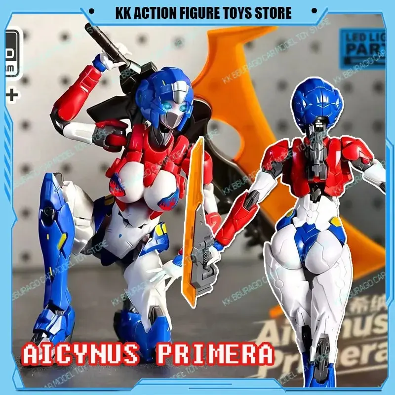 Original Transformation Action Figures Toys Aicynus Primera Arcee Charming Mecha Red and Blue OP M66339S Assembly Model Toys