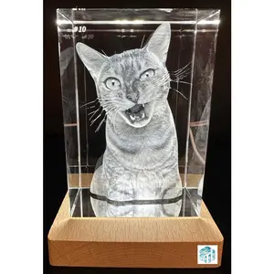 3D Crystal Picture Forever Memories #10 Large Tower in 3D Personalized Gift Anniversary/Valentines/Mother'sDay