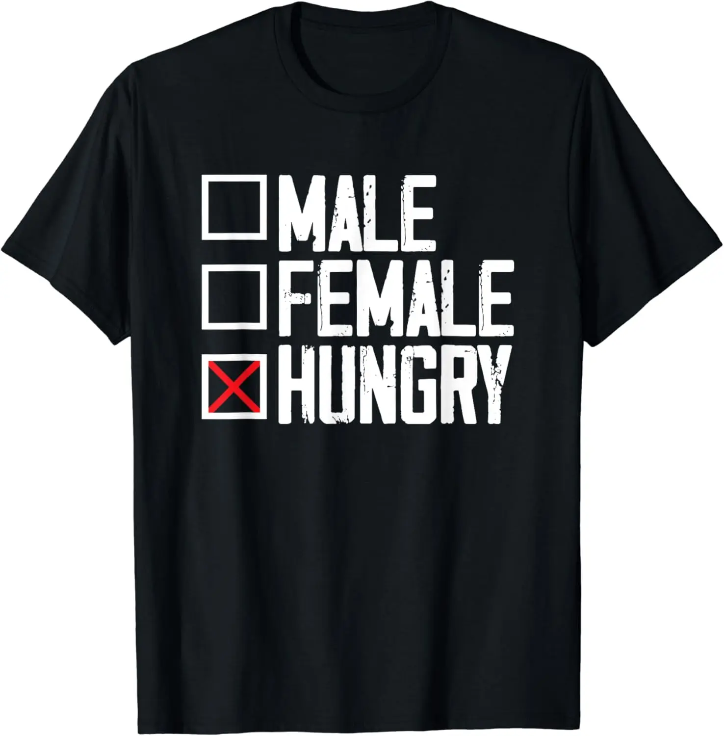 100% Cotton Male Female Hungry Non Binary Pride Agender Genderqueer T-Shirt