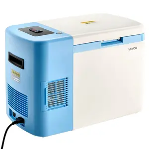 VEVOR Ultra Low Temperature Freezer, 25 L, 40 to 123 Adjustable Temp Range, with Digital Di04 Stainless Steel Liner, Portable Low Temperature Lab Freezer for Laboratory Samples Storage