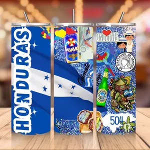 Honduras Skinny 20oz Tumbler - Ideal for Drinking, Versatile Design, Ideal for Everyday Use - Bottle, Drinkware Water Bottles