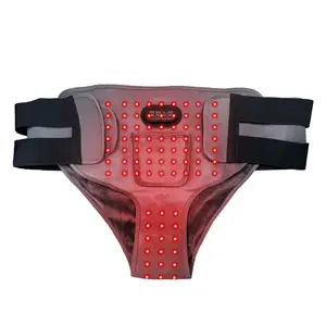 Red Light Therapy & Massage Underwear with 2 Extender Straps 162 660nm LEDs 4-Motor Massage 3 Heat Levels for Hip Pain Relief Recovery