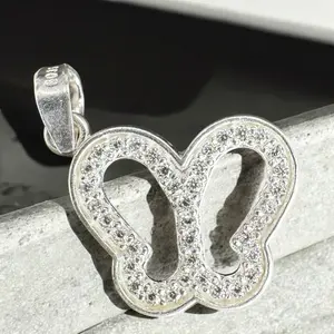 BUTTERFLY PENDANT IN MEXICAN SILVER .925