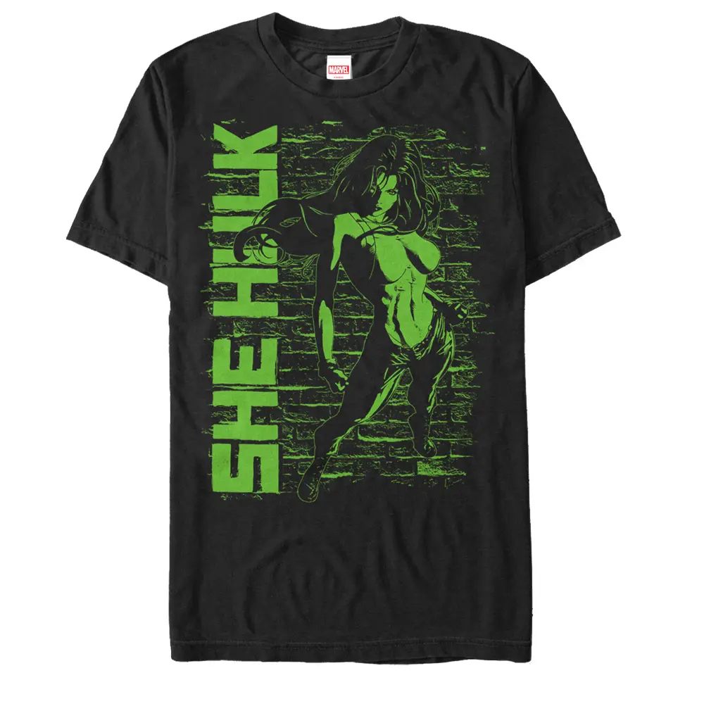 Men's Marvel She-Hulk Bricks T-Shirt