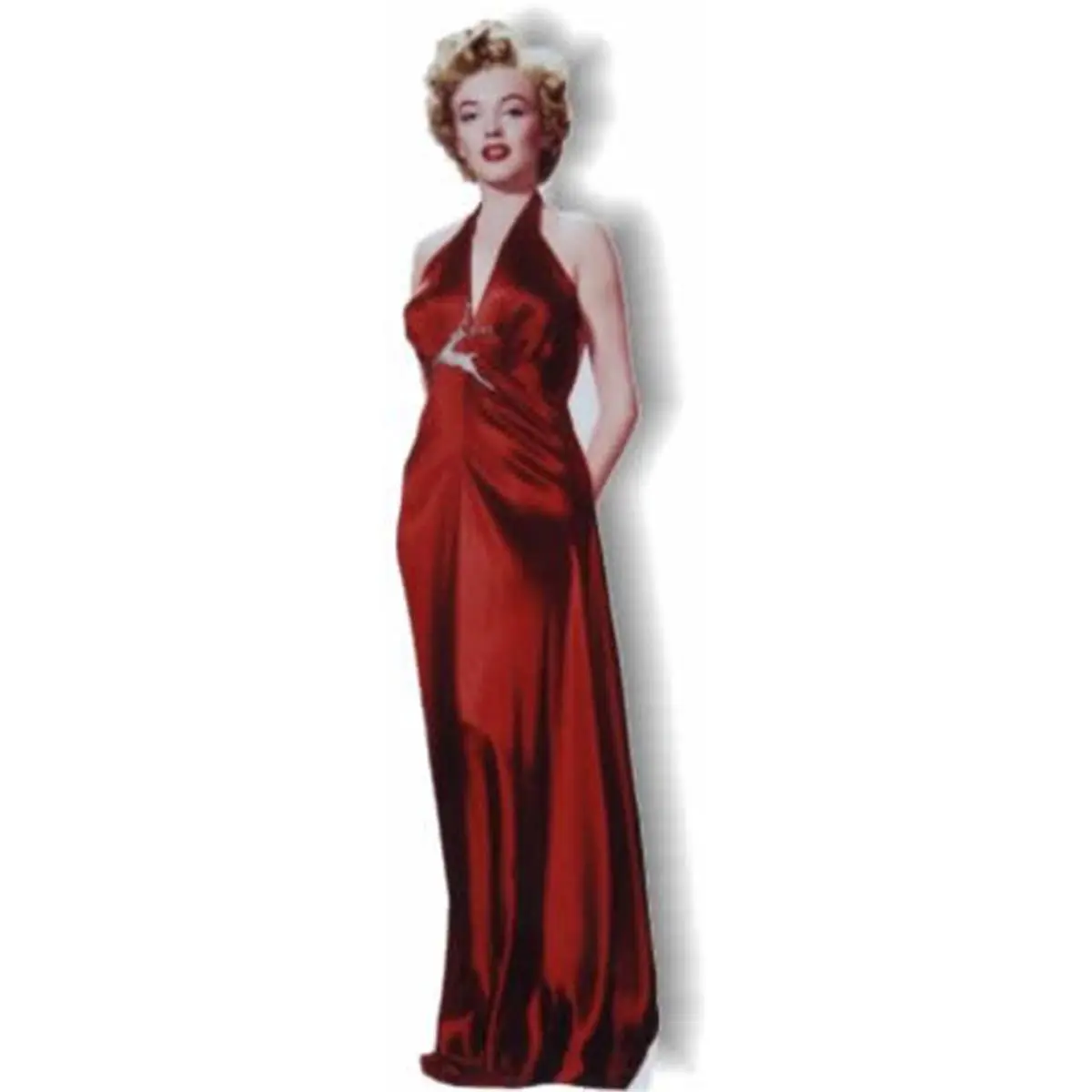 Marilyn Monroe Red Dress Life-Size Cardboard Stand-Up, Wedding Decor, Home Decor Accent for Home Supplies