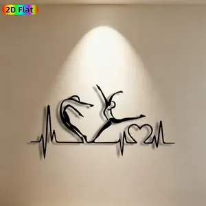 1pc Heartbeat & Heart Metal Wall Art, Dynamic Heartbeat Statue Mural, Ideal Gift for Valentine's Day, Wedding Anniversary, Heartbeat Metal Wall Decor Wall Sculptures, Perfect for Bedroom Wall & Garden Fence, Heart Decor Enthusiasts