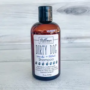 Dirty Dog Shampoo- 8 oz. Non-Toxic Shampoo for Dogs. Safe for Sensitive Skin
