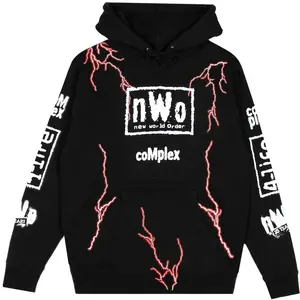 NWO 25 Years WWE Black Hoodie, Retro Pullover Streetwear, Classic Faction 4 Life Design, Old School WCW Wrestling Fan Gift, Wolfpac Legacy Apparel