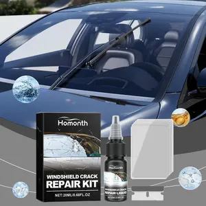 Windshield Crack Repair Kit, Clear Vision Automotive Front Windshield Nano Repair Solution Set