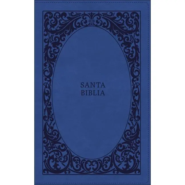 Rvr60, Santa Biblia, Tierra Santa, Letra Grande, Leathersoft, Azul, Con Cierre, Palabras de Jesús En Rojo, Comfort Print by Vida (Bible)