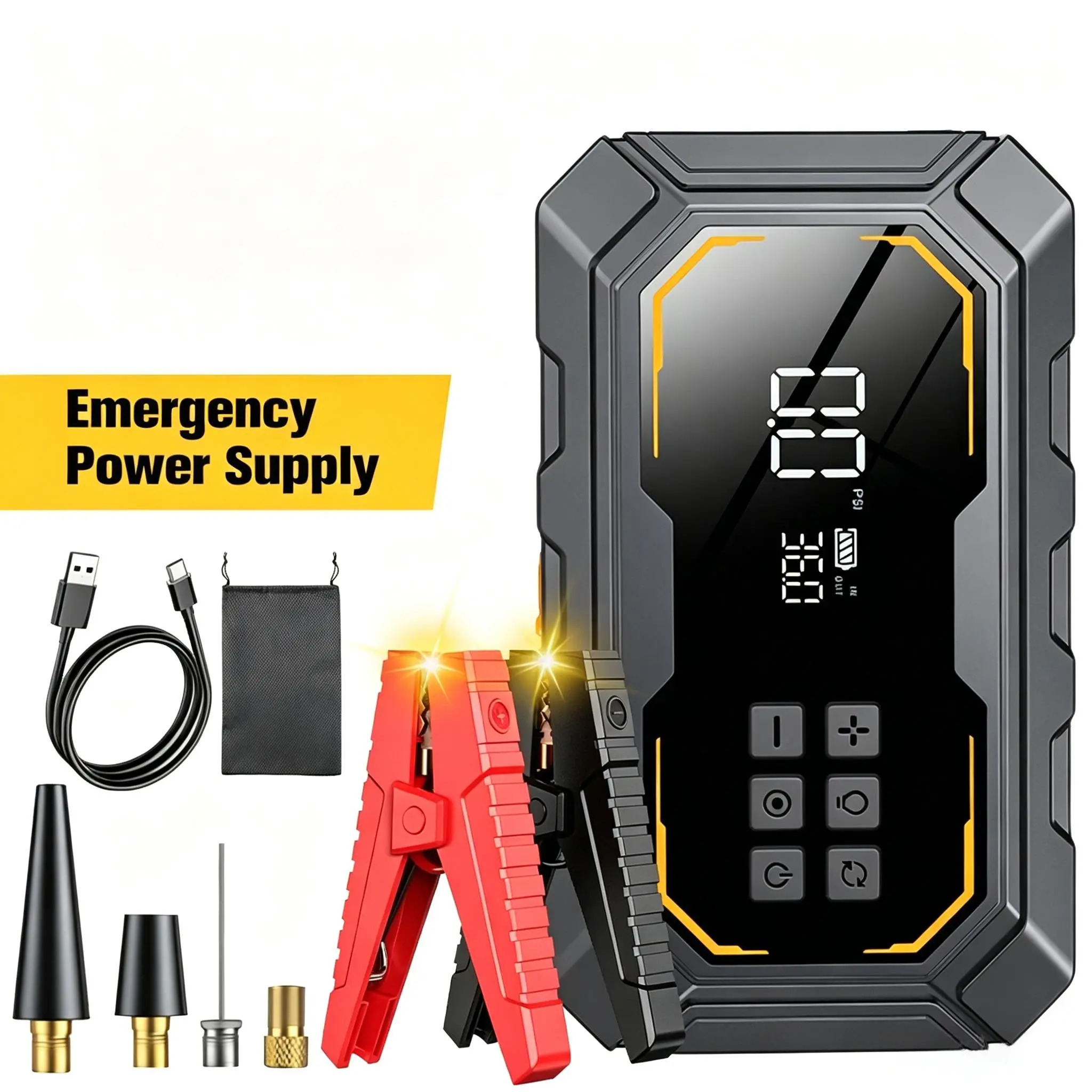 Car Jump Starter 4000A, Jump Starter Battery Pack for Up to10.0L Gas8.0L Diesel