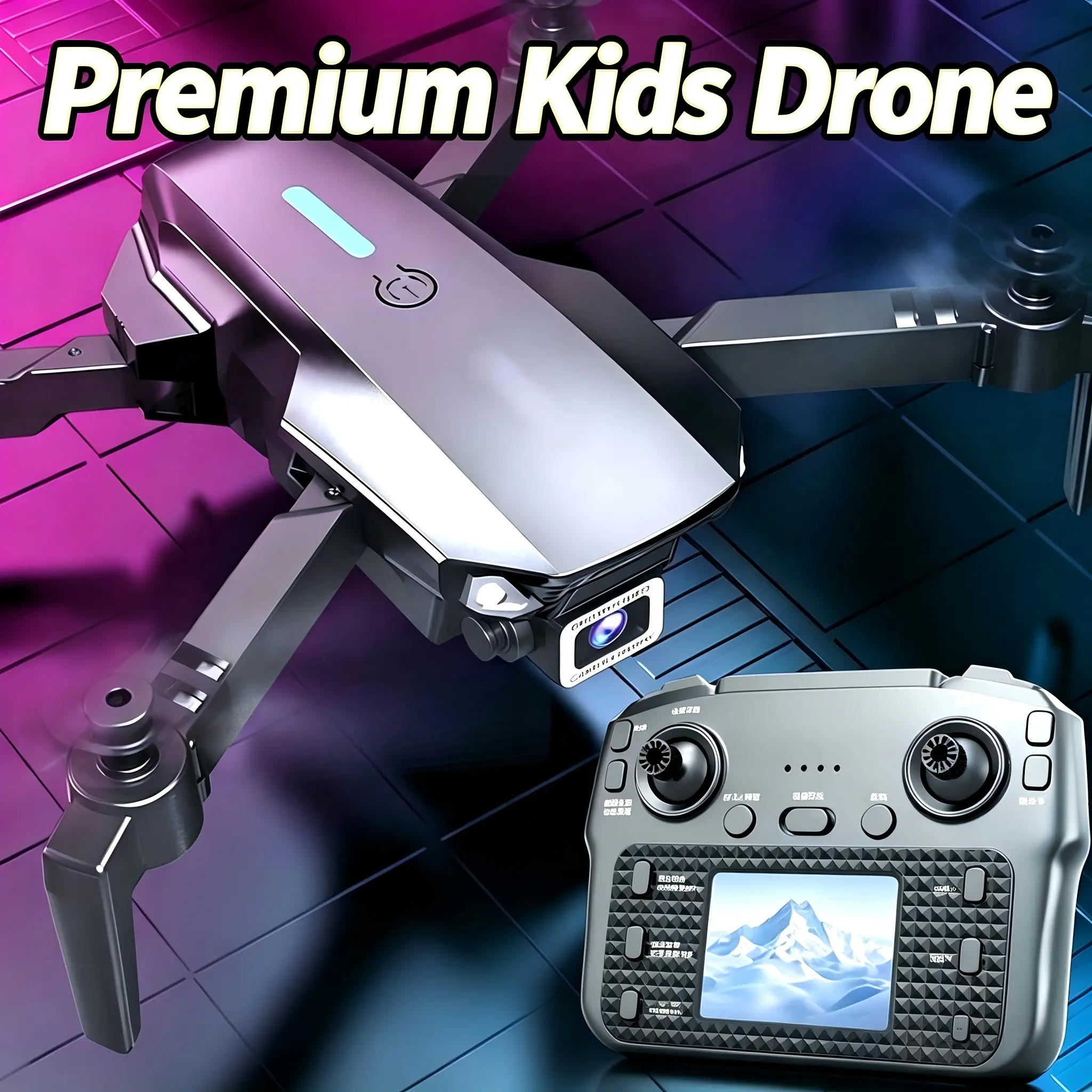 Tongli Kids RC Flying Toy HD Camera Drone Lightweight Quadcopter Portable Drone Optical Flow Hover Stable Smooth Flight 3 Adjustable Speed Modes Home Leisure RC Aircraft Holiday Gift Thanksgiving Halloween Gift